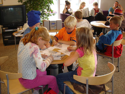 Maja Spæja í Bókasafni Seltjarnarness