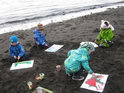 Leikskólabörn í desember 2012