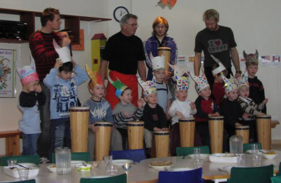 Í tilefni bóndadagsins fór karlpeningurinn í Mánabrekku á svið.