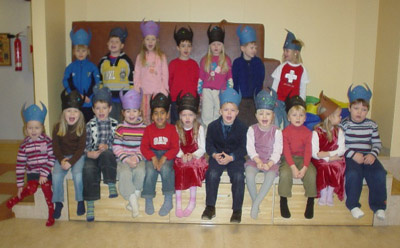 Börn í Sólbrekku fagna þorra