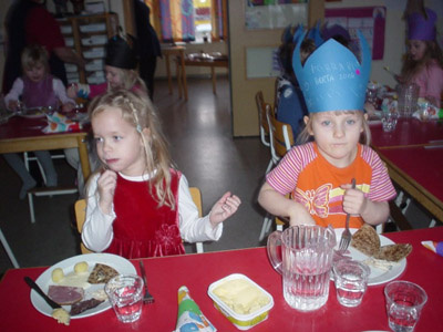 Börn í Sólbrekku fagna þorra