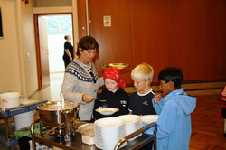 Boðið upp á hafragraut