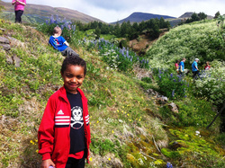 Esjuferð barna á leikjanmámskeiði 2012