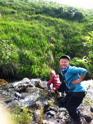 Esjuferð barna á leikjanmámskeiði 2012