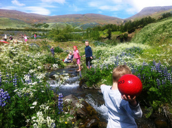 Esjuferð barna á leikjanmámskeiði 2012