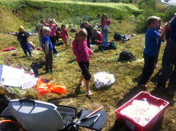 Esjuferð barna á leikjanmámskeiði 2012