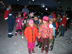 Nemendur íþróttaskóla Gróttu