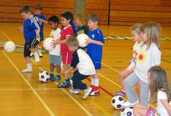 Þátttakendur í íþróttaskóla Gróttu