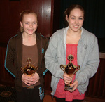 Íþróttamenn 2008 - landliðsstúlkur - Embla Jóhannesdóttir og Dominiqua Alma Belányi