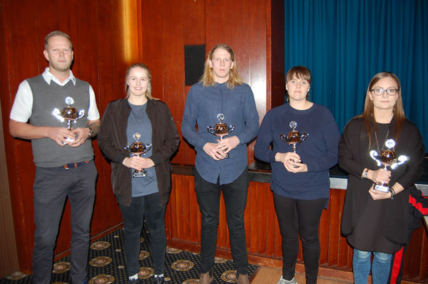 Íþróttamaður ársins 2017 - Tilnefndir: Nökkvi Gunnarsson, Elína Jóna Þorsteinsdóttir, Júlíus Þórir Stefánsson, Íris Björk Símonardóttir og Fanney Hauksdóttir Íþróttamaður ársins 2017 - Tilnefndir: Nökkvi Gunnarsson, Elína Jóna Þorsteinsdóttir, Júlíus Þórir Stefánsson, Íris Björk Símonardóttir og Fanney Hauksdóttir