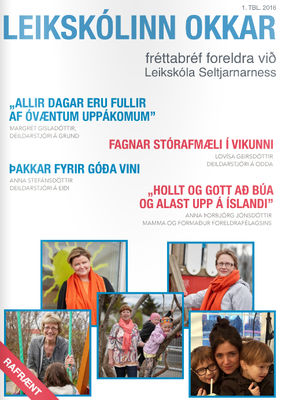 Forsíða fréttablaðsins Leikskólinn okkar Forsíða fréttablaðsins Leikskólinn okkar