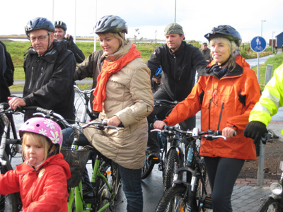 Ásgerður Halldórsdóttir ásamt Hönnu Birnu Kristjánsdóttur og Gunnsteini Sigurðssyni