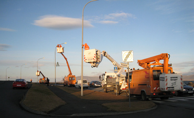 Uppsetning jólaskrauts