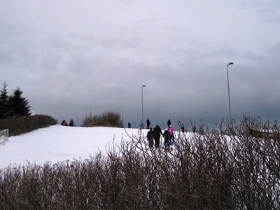 Plútóbrekkan að vetri Plútóbrekkan að vetri
