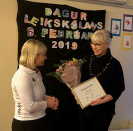 Lilja Alfreðsdóttir og Ásgerður Halldórsdóttir