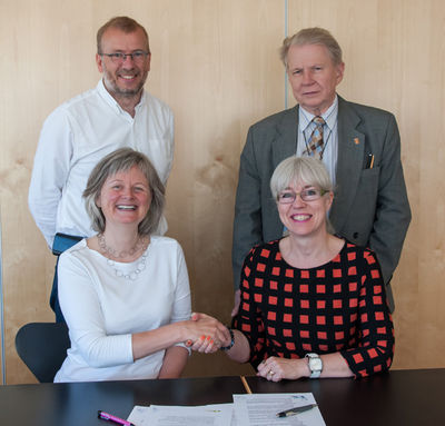 Halldóra Hreggviðsdóttir, Ásgerður Halldórsdóttir, Árni Geirsson og Þórður Ó Búason Halldóra Hreggviðsdóttir, Ásgerður Halldórsdóttir, Árni Geirsson og Þórður Ó Búason