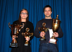 Fanney Hauksdóttir og Aron Du Lee Teitsson