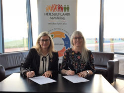 Alma D Möller og Ásgerður Halldórsdóttir