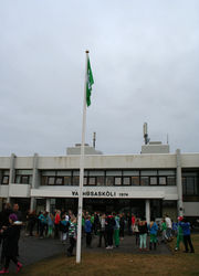 Grænfáni afhentur Grunnskóla Seltjarnarness