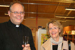 Ánægðir gestir við setningu Menningarhátíðar