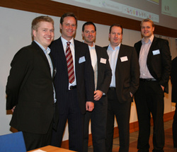 Magnús Salberg Óskarsson, Jónmundur Guðmarsson, Óskar Sandholt, Stefán Guðjohnsen og Eiríkur Hrafnsson