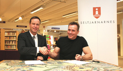 Jónmundur Guðmarsson og Björn Leifsson