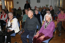 Áheyrendur að fyrirlesti um Gullaugssögu Ormstungu