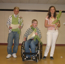 Aron Freyr Lárusson, Anna Kristín Jendóttir og Kristjana Soëga