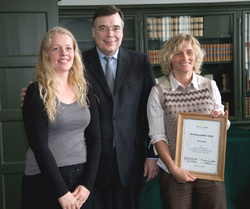 Nílsína L. Einarsdóttir, Geir H. Haarde og Margrét Sigurðardóttir