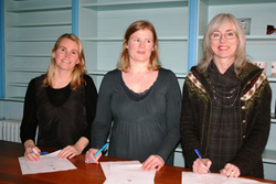 Steinunn Kristjánsdóttir, Anna Þorbjörg Þorgrímsdóttir og Ásgerðar Halldórsdóttur