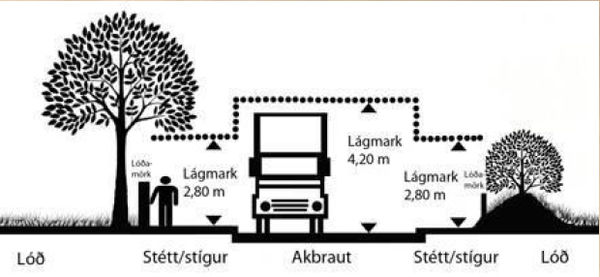 Trjágróður við lóðamörk Trjágróður við lóðamörk
