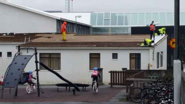 Gamla kennarabyggingin við Mýrharhúsaskóla