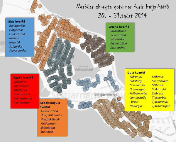 Bæjarhátíð 2014 - hverfi Bæjarhátíð 2014 - hverfi