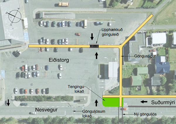 Breytingar á Eiðistorgi