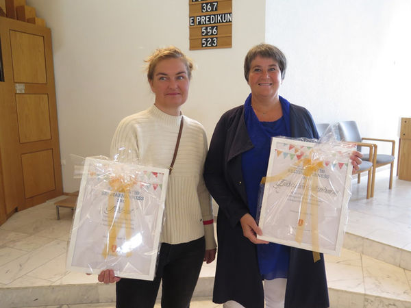 Andrea Þóra Ásgeirsdóttir og Bára Jónsdóttir