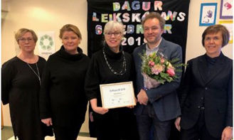 Við afhendingu Orðsporsins 2018