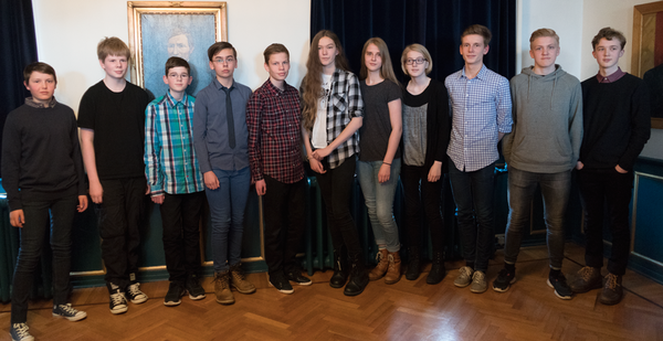 Verlaunahafar í stærðfræðikeppni grunnskólanemenda - 9. bekkur Verlaunahafar í stærðfræðikeppni grunnskólanemenda - 9. bekkur