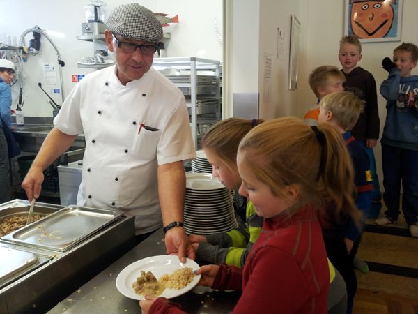 Mötuneyti grunn- og leikskólans á við bestu veitingastaði