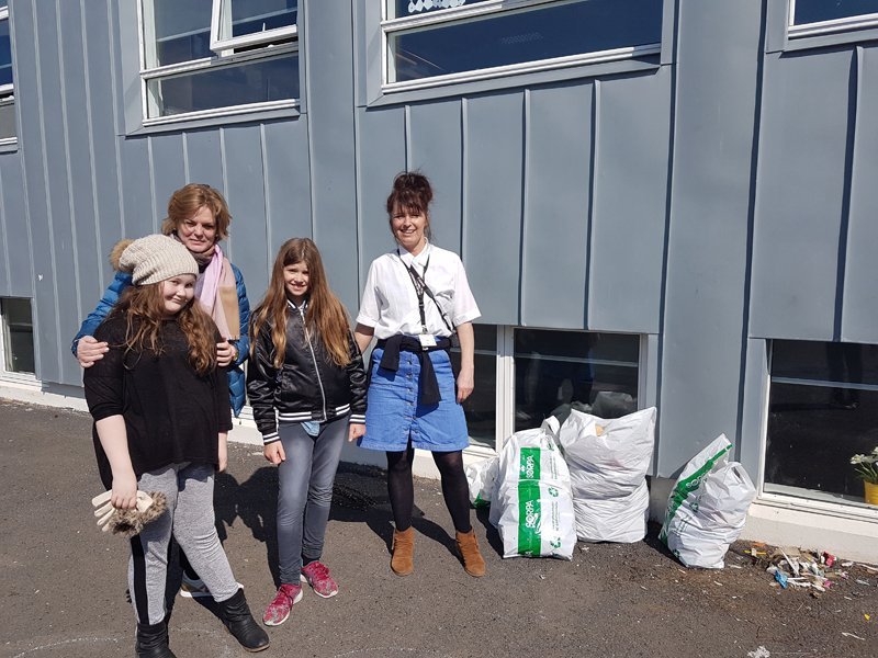 Börnin bera virðingu fyrir umhverfinu