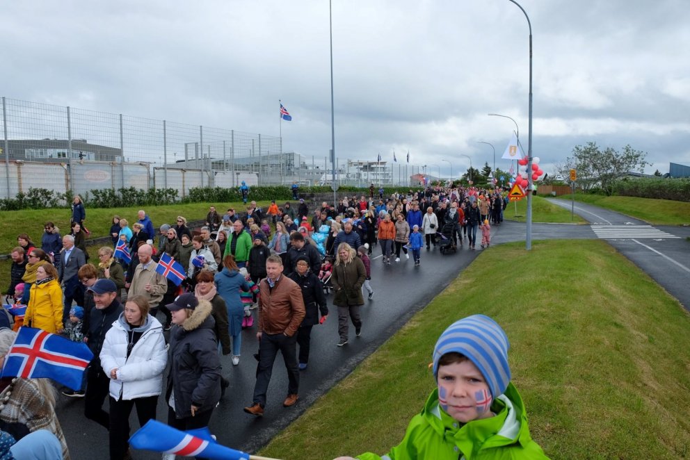 Gleðin skein úr hverju andliti