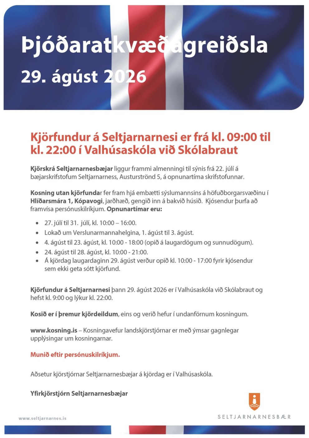 Þjóðaratkvæðagreiðsla 29. ágúst 2026