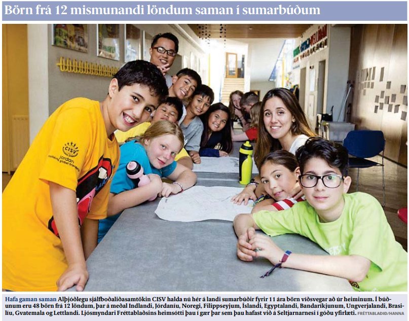 Alþjóðlegar sumarbúðir í Mýrarhúsaskóla