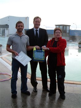 Hjartastuðtæki í Íþróttamiðstöð Seltjarnarness