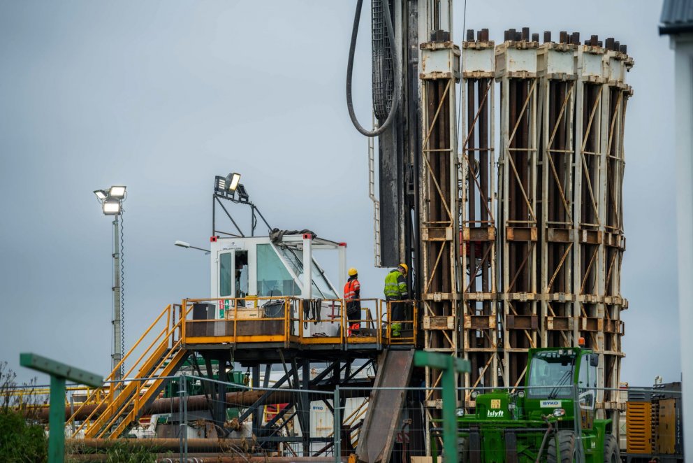 Ný hitaveitu borhola við Bygggarða komin í 1.100 metra