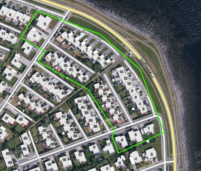 Lokun á heitu vatni 6. desember Barðaströnd og Látraströnd