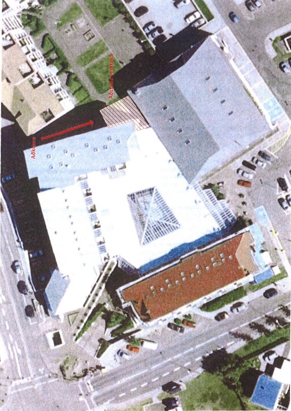 Fyrirhugaðar framkvæmdir við þakið á Eiðistorgi.