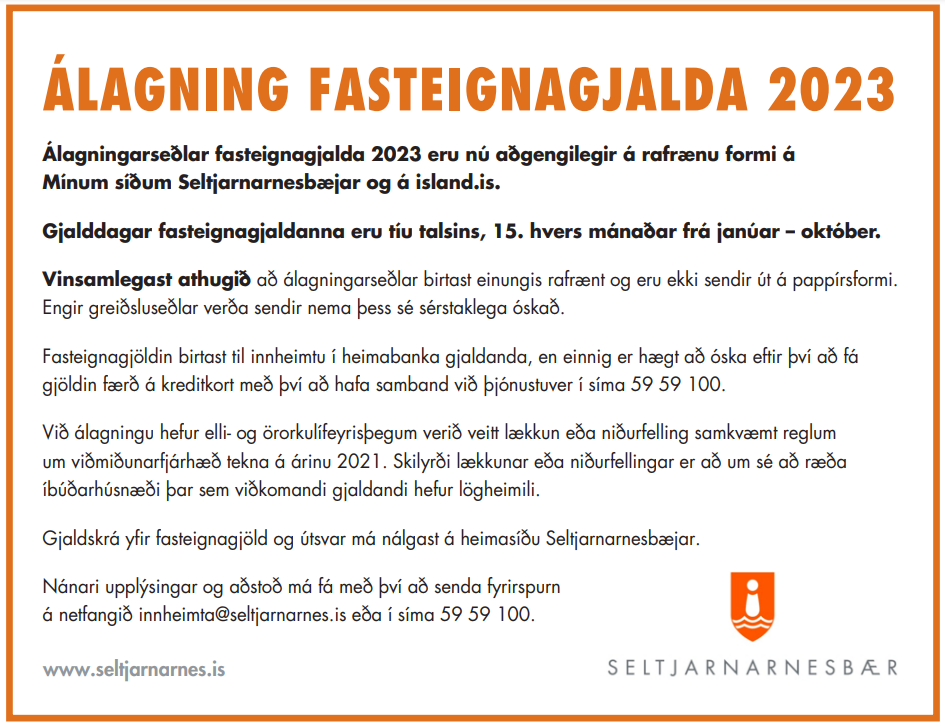 Álagning fasteignagjalda