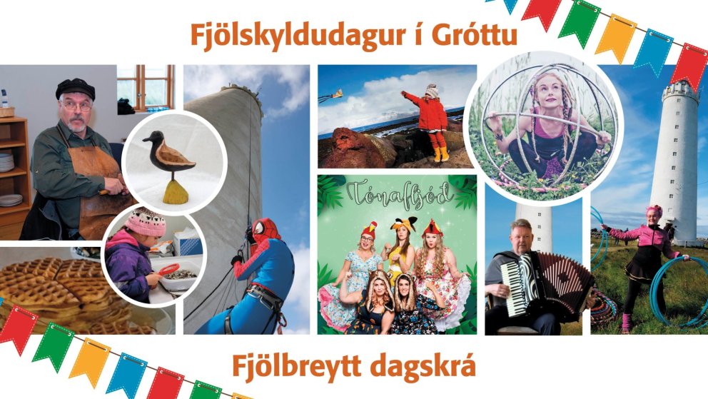 Fjölskyldudagur í Gróttu sunnudaginn 24. ágúst kl. 12-14
