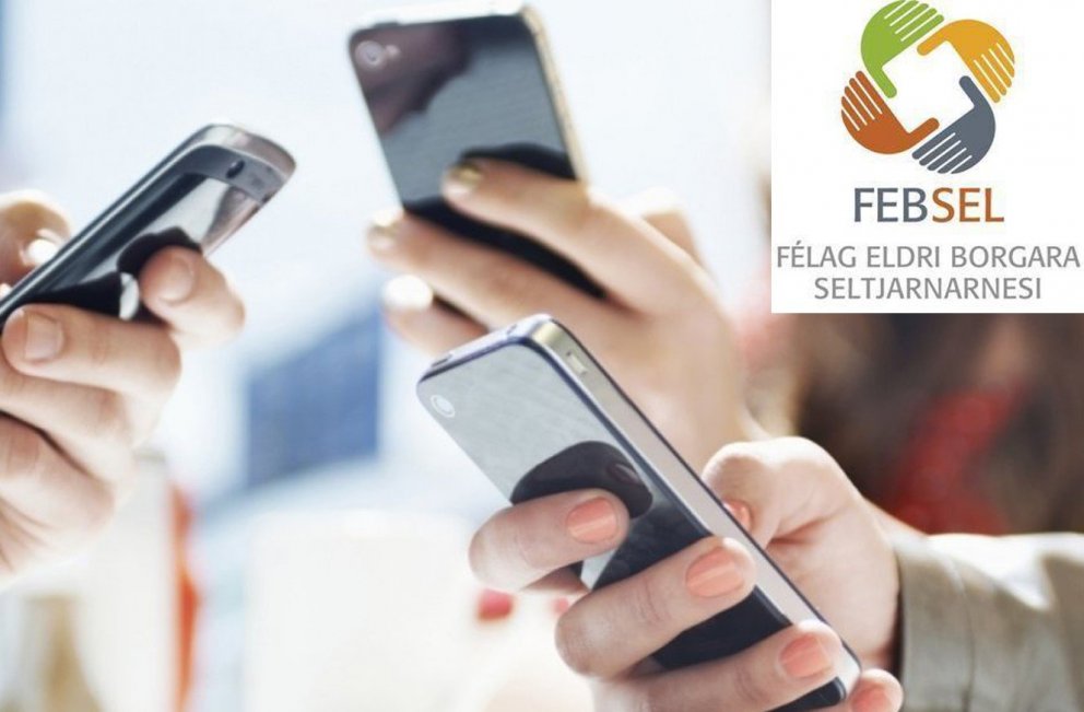 Snjalltækjanotkun námskeið fyrir félagsmenn FEBSEL á bókasafninu