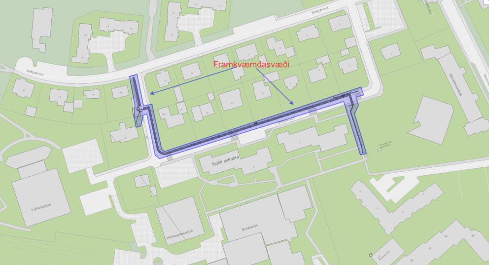 Framkvæmdir á Skólabraut